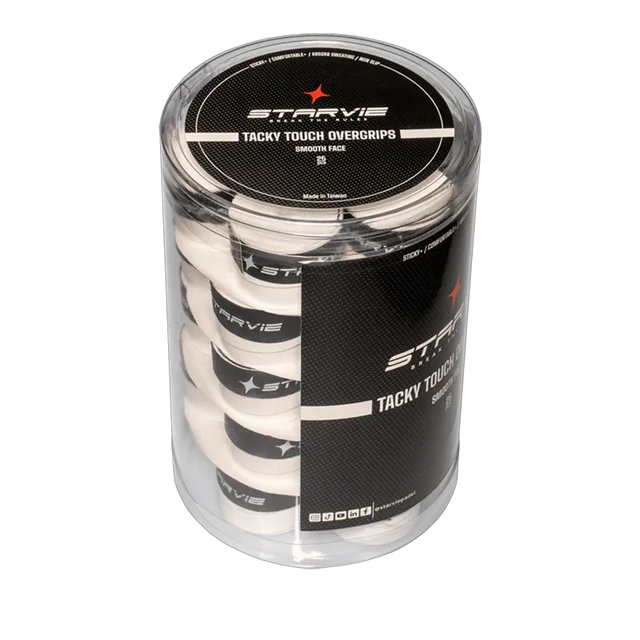 Overgrip Jar Starvie Tacky Touch Smooth White (x25)