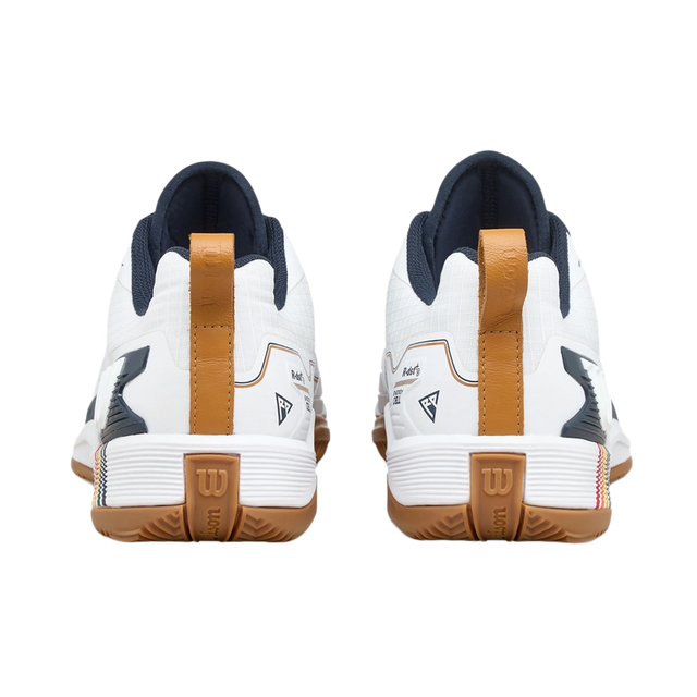 Wilson Padel Shoes Rush Pro 4.5 Clay RG White/Navy Blazer/Gum 2025