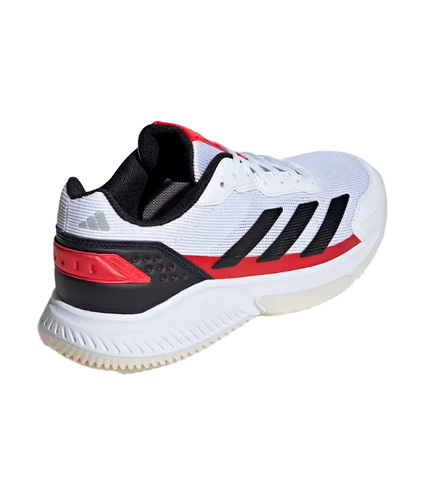 Zapatillas Adidas Courtquick Padel Blanco/Rojo