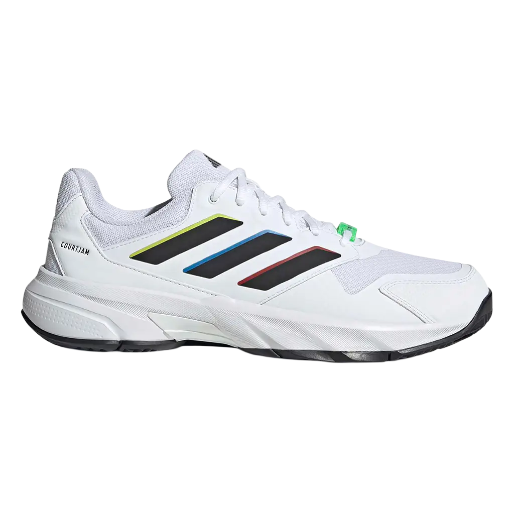 WHITE JAM3点セット Adidas Padel Shoes Courtjam Control 3M White | PadelPROShop