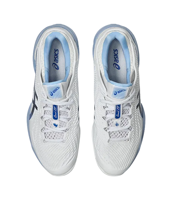 Zapatillas Asics Court FF 3 Novak Clay White/Tuna Blue