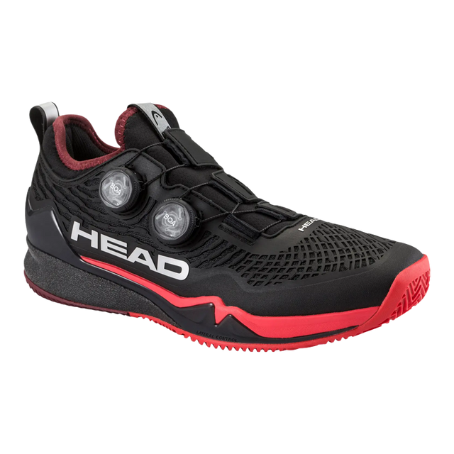 HEAD Padel Shoes Endure Pro Boa Clay Black/Red 2026