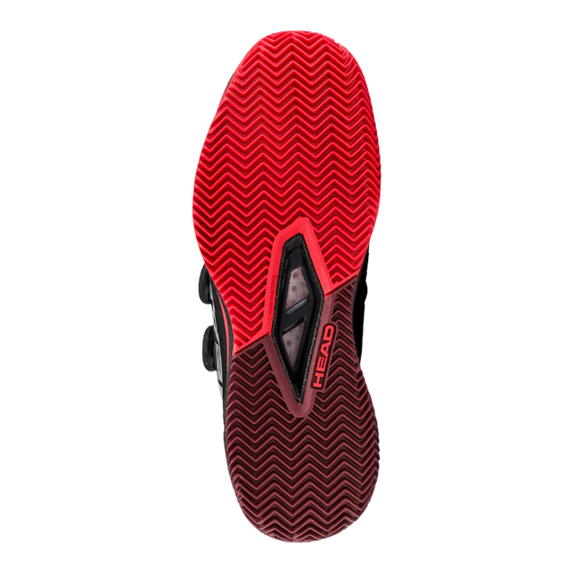HEAD Padel Shoes Endure Pro Boa Clay Black/Red 2026