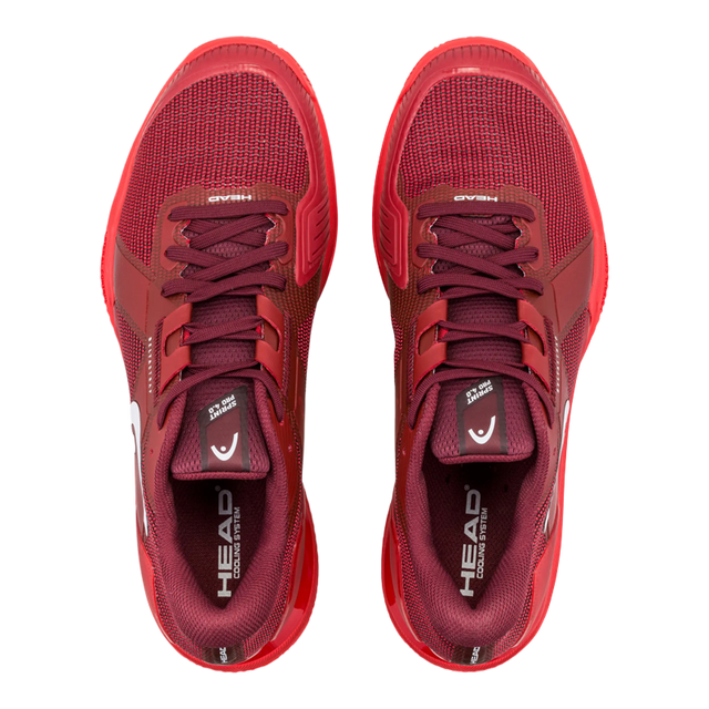 HEAD Padel Shoes sprint Pro 4.0 Clay Red/Dark Red 2026