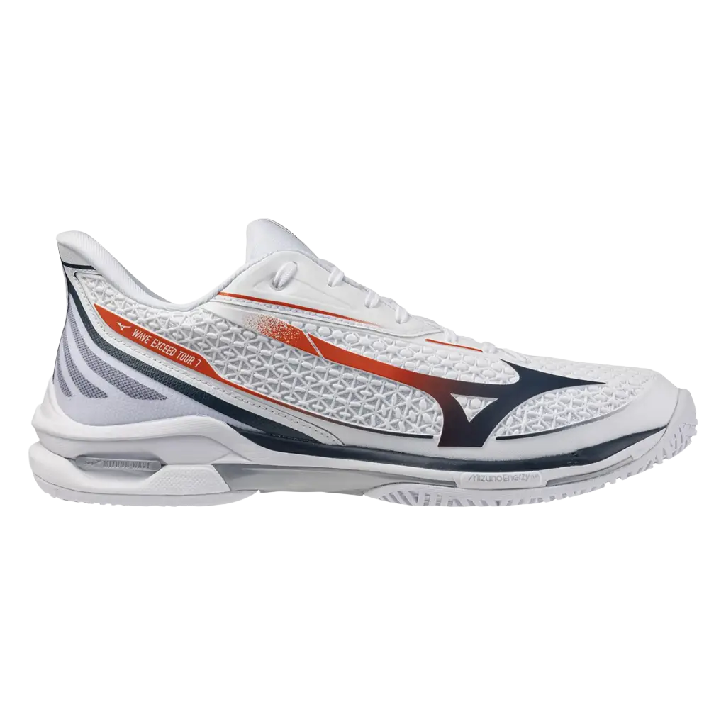 Mizuno Padel Shoes Wave Exceed Tour 7 CC White 2026 – PadelPROShop