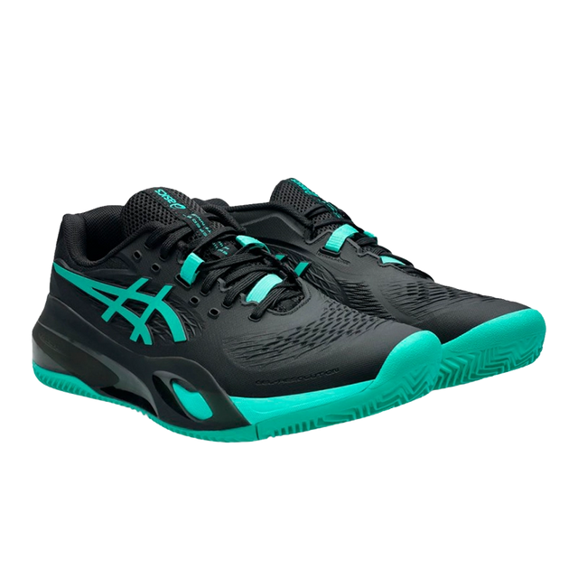 Padel Shoes Asics Gel-Resolution X Clay Black/Aurora Green 2026