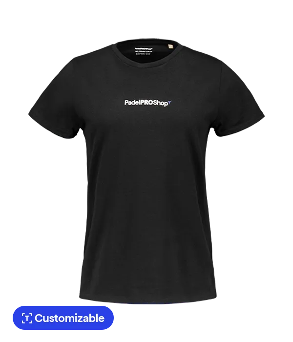 Camiseta algodón mujer PadelPROShop Negra