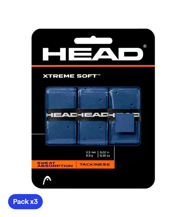 Overgrips HEAD XtremeSoft Azul (Pack x3)