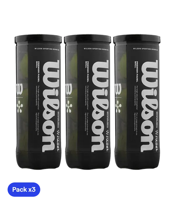 Pelotas Wilson Padel Premier (Pack x3)
