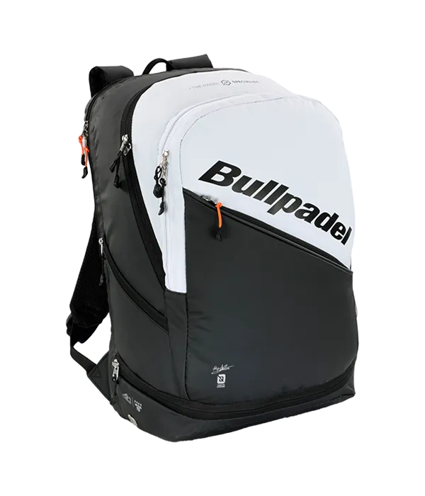 Mochila Bullpadel HACK Negro/blanca 2025 Paquito Navarro