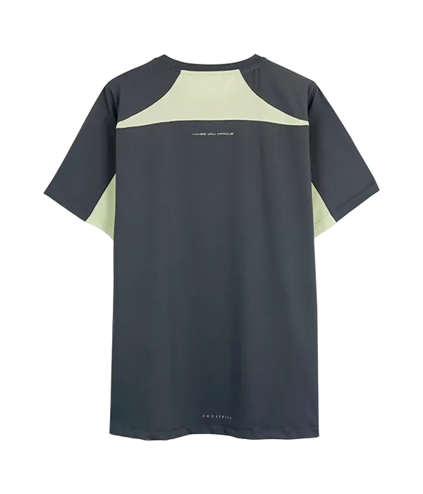 Camiseta NOX Pro Gris Oscuro/Verde
