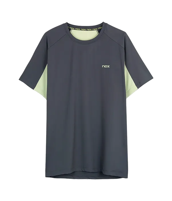 Camiseta NOX Pro Gris Oscuro/Verde
