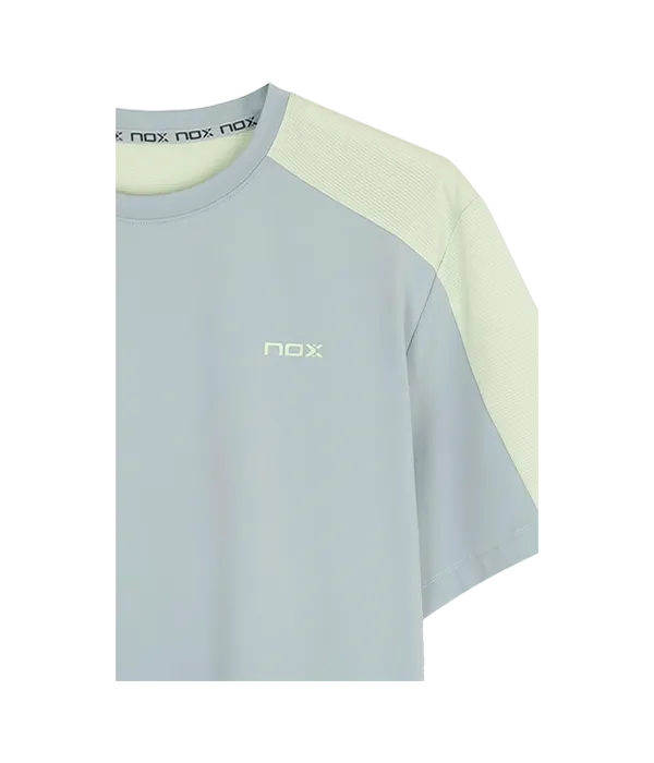 Camiseta NOX Pro Gris Claro/Verde