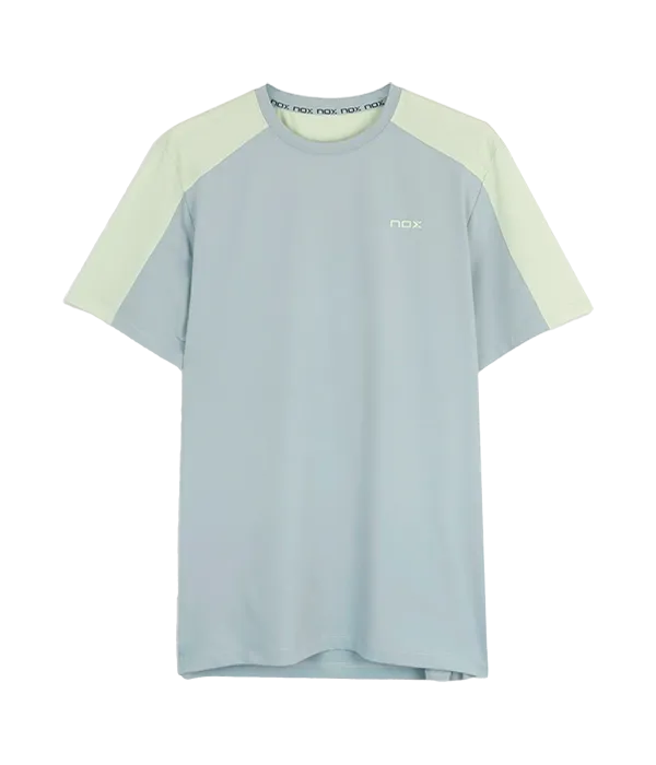 Camiseta NOX Pro Gris Claro/Verde