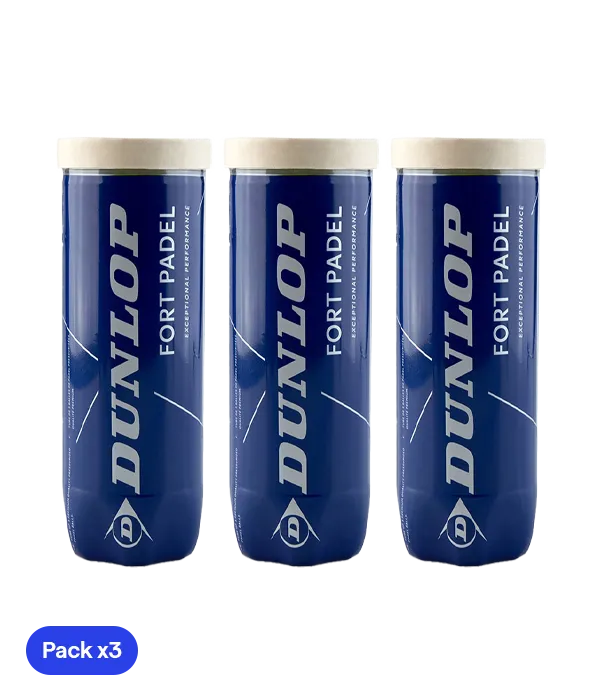 Pelotas Dunlop Fort Padel (Pack x3)