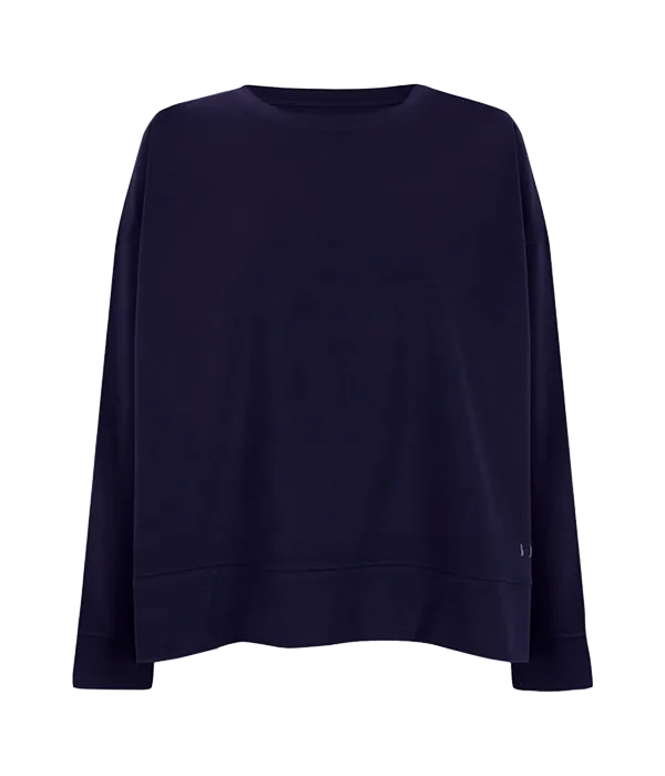 Camiseta Born Living Yoga Manga Larga Daba Azul Marino