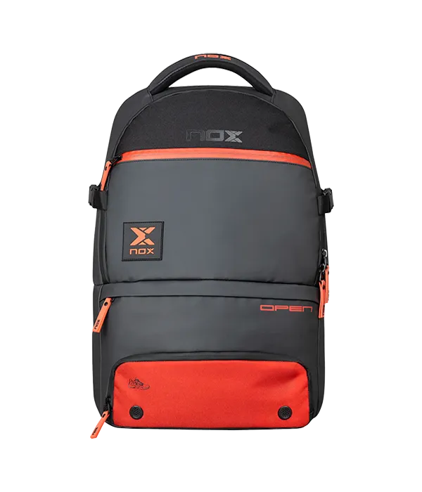 Mochila NOX Luxury Open Series Negro/Rojo