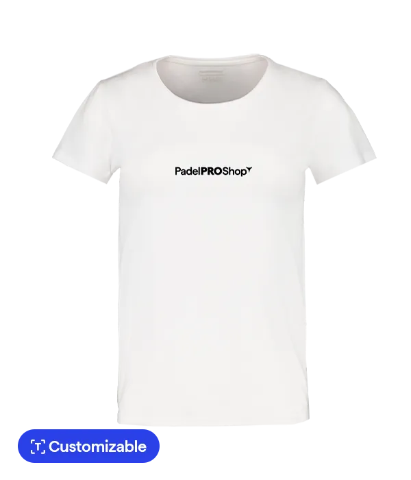 Camiseta algodón mujer PadelPROShop blanca