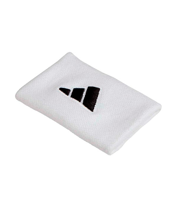 Muñequera Adidas Larga Blanca Logo Grande (Pack x2)