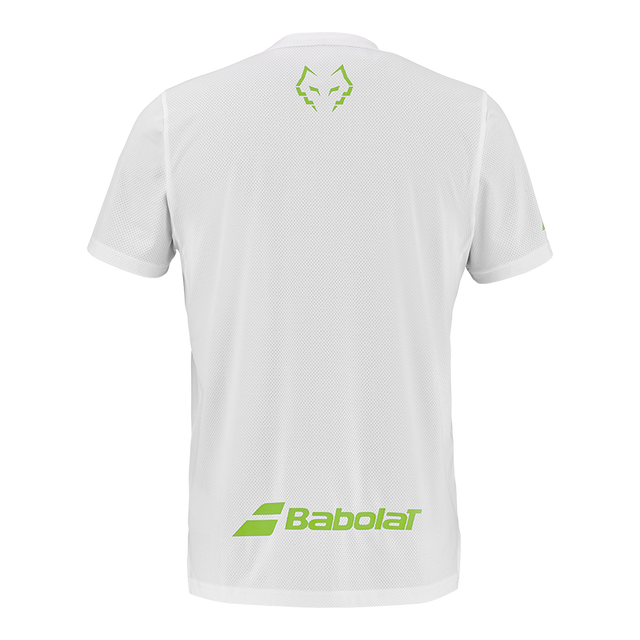 Maglietta Babolat Crew Collo Tee Bianco/Bianco 2026 J. Lebron