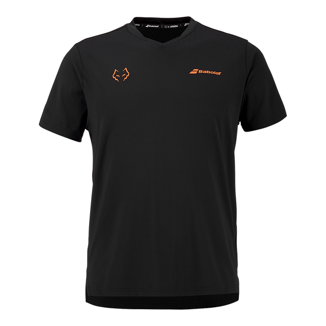 Maglietta Babolat Crew Collo Tee Black/Black 2026J.Lebron