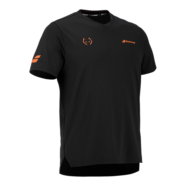 Maglietta Babolat Crew Collo Tee Black/Black 2026J.Lebron