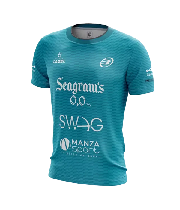 Camiseta Bullpadel Meira Paquito Navarro Turquesa 2025