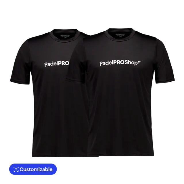 Pack dúo camisetas Technical PadelPROShop Negro 2025