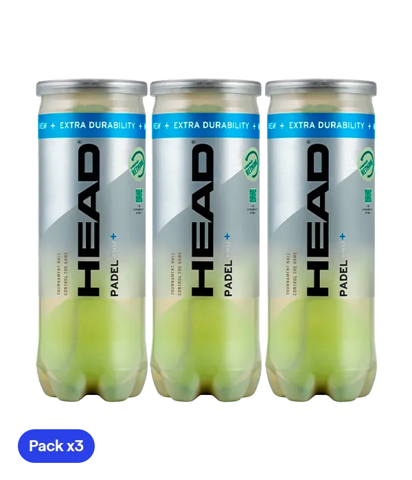 Pelotas HEAD Padel Pro+ 2024/2025 (pack x3)