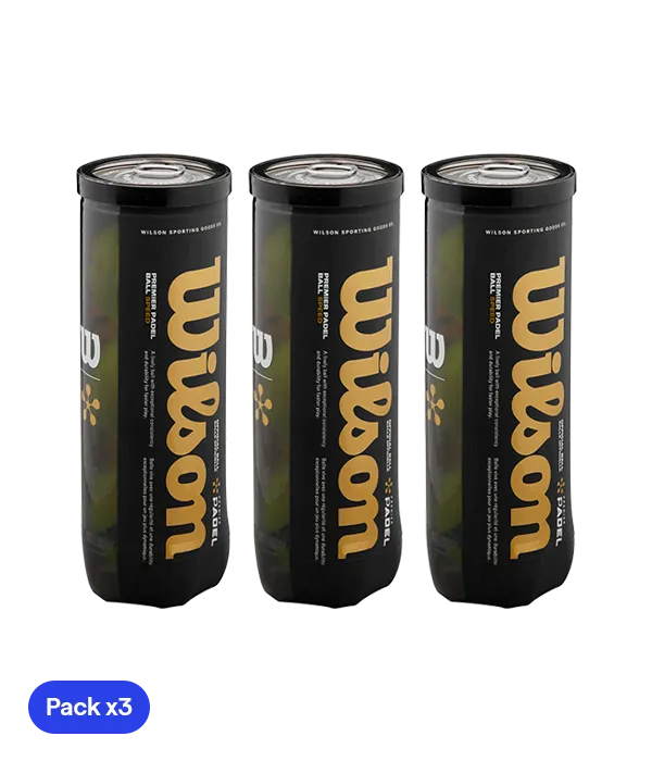 Pelotas Wilson Padel Premier Speed (Pack x3)