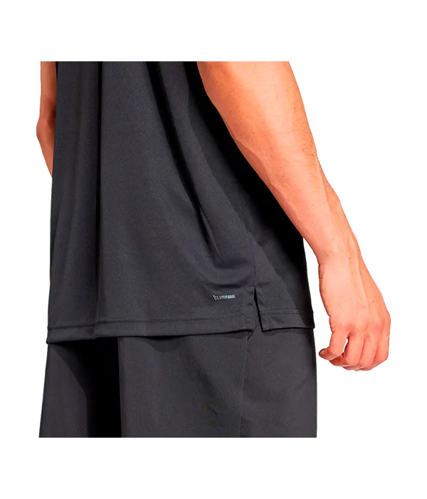 Polo Adidas Club 3STR Negro 2025