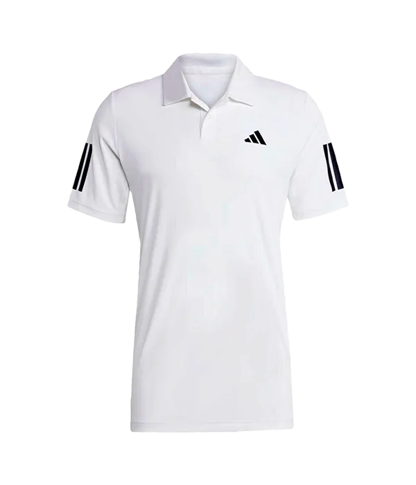 Polo Adidas Club 3STR Blanco 2025