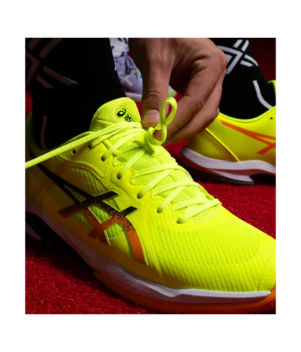 Zapatillas Asics Solution Swift FF 2 Padel Safety Yellow/Stadium Orange