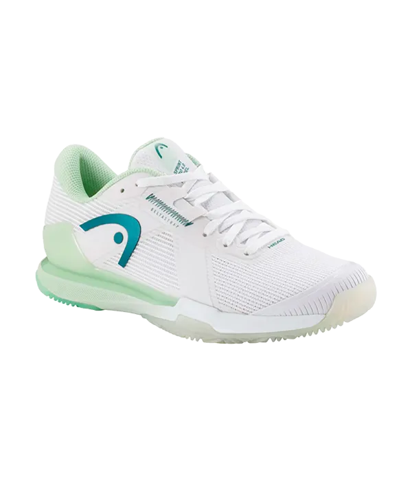 Zapatillas HEAD Sprint Pro 4.0 Padel Women White/Green 2025
