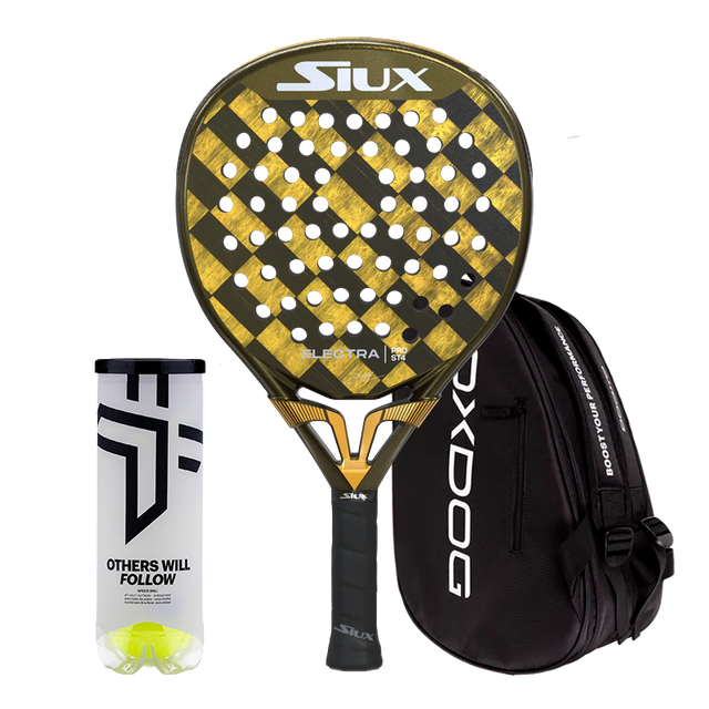 Emballer Raquette Siux Electra Pro ST4 Franco Stupackzuk 2025 + Sac de padel PadelPROShop + Balles Oxdog BOOST+