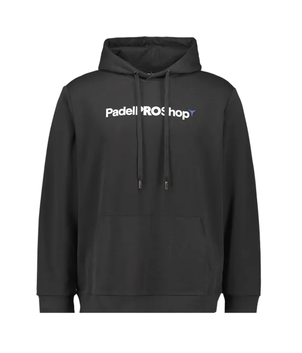Sudadera PadelPROShop Negra Logo Blanco 2025