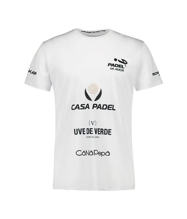 Camiseta Teo Zapata Padel Mi Amor Blanco 2025