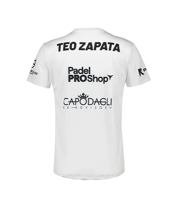 Camiseta Teo Zapata Padel Mi Amor Blanco 2025