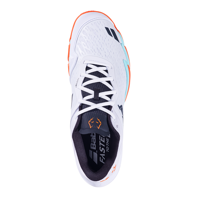 Padel Shoes Babolat Jet Premura 3 White/Orange 20256 J. Lebron