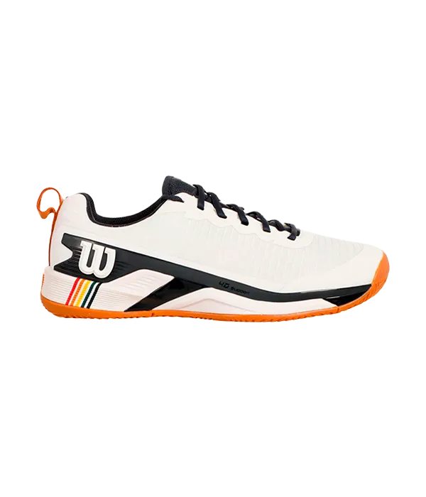 Zapatillas Wilson Rush Pro 4.5 Clay RG White/Navy Blazer/Gum 2025