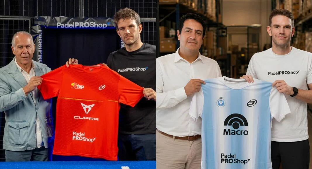 PadelPROShop es patrocinador y tienda oficial de las selecciones de pádel de España y Argentina