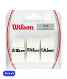 Overgrips Wilson Pro Perforado Feel Blanco (Pack x3)