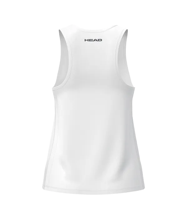 Camiseta Tirantes Head Club 25 Tech Women Blanco 2025