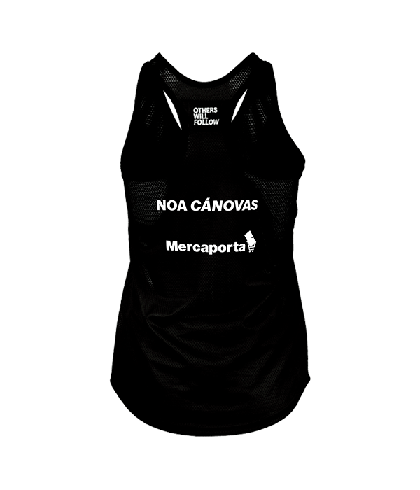 Camiseta Oxdog Tiebreak Tank Top Women Negro Noa Cánovas