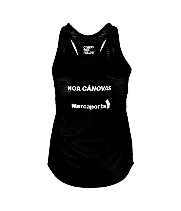 Camiseta Tirantes Oxdog Tiebreak Women Negro 2024 Noa Cánovas