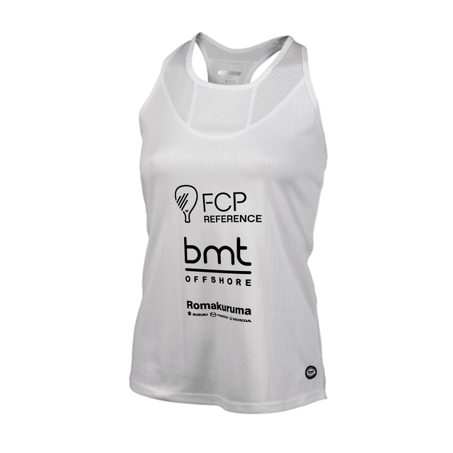 Maglietta Bretelle Oxdog Tiebreak Donna Bianco Noa Canovas