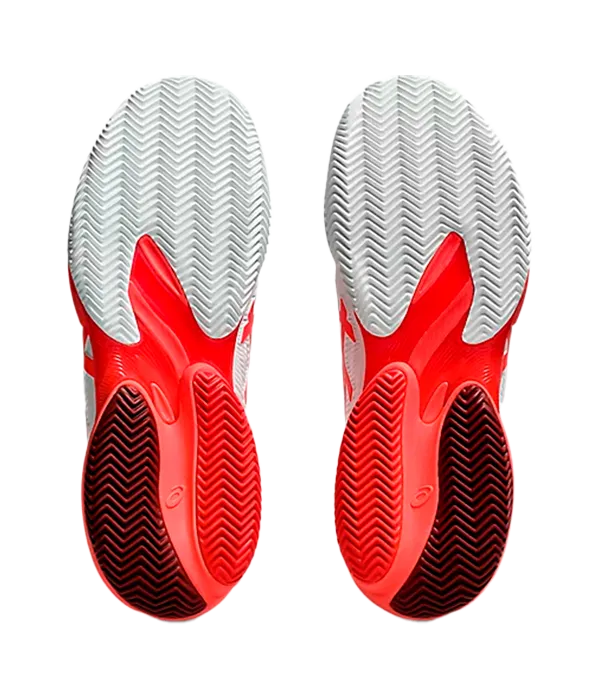 Zapatillas Asics Court FF 3 Novak Clay White/Electric Red 2025