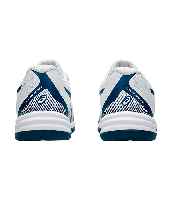 Zapatillas Asics Court Slide 3 White/Mako Blue