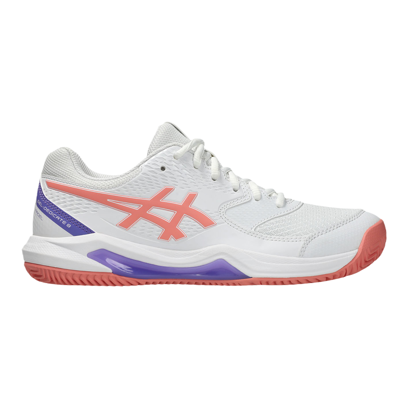 Asics Padel Shoes Gel-Dedicate 8 Padel Women White/Guava 2026