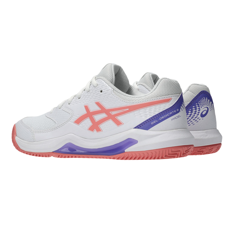 Asics Padel Shoes Gel-Dedicate 8 Padel Women White/Guava 2026
